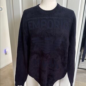 Emporio Armani Men’s Dark Knit Pullover